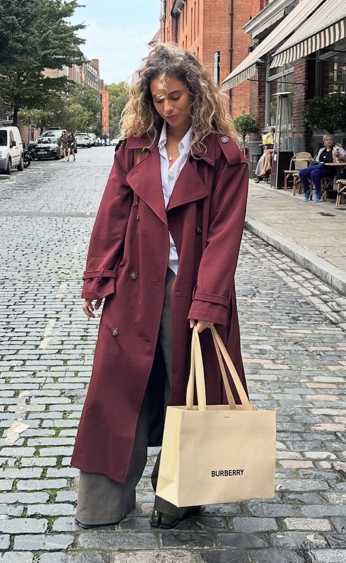 Juliette - Trenchcoat Burgundy