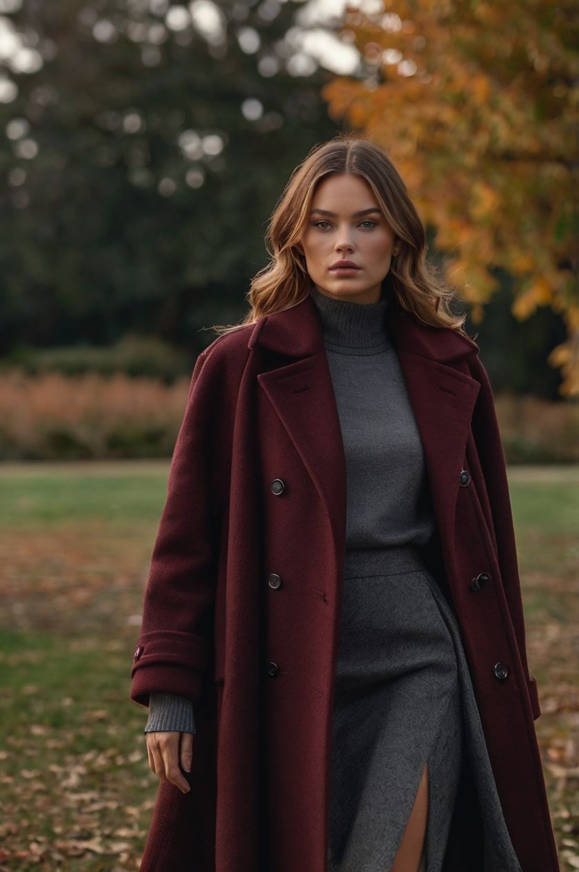 Juliette - Trenchcoat Burgundy